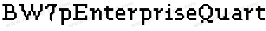 BW7pEnterpriseQuarter Medium字体转换